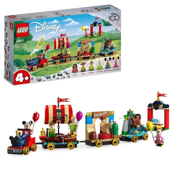 LEGO® Disney 43212 Disneyn juhlajuna, lelu Mikin ja Minnien kanssa, Disneyn 100-vuotisjuhla Flerfärgad