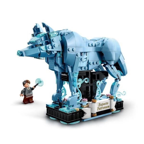 LEGO® Harry Potter 76414 Expecto Patronum, 2-in-1-mallisarja, jossa on hirven ja susin eläinhahmoja blått och grönt