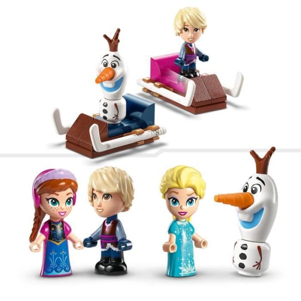 LEGO® Disney Princess 43218 Anna och Elsas magiska åktur, fryst leksak med Olaf-figur