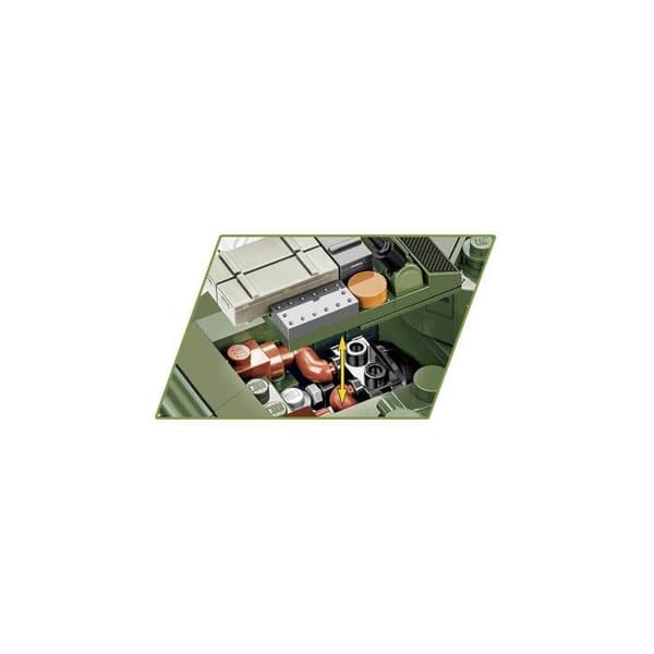 Byggset - COBI - M3 Stuart - 511 element - 2 figurer - Grön Grön