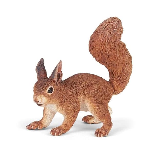 Figurine Ekorre Enfärgad