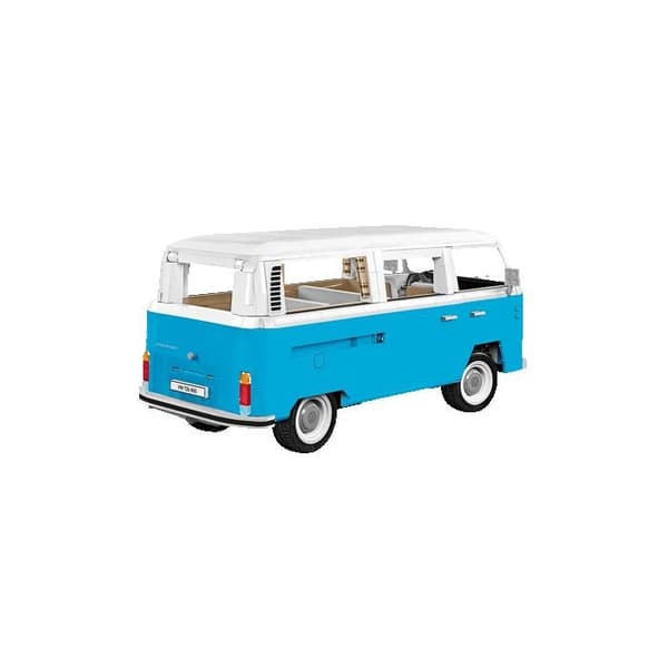Byggset - COBI - Volkswagen T2b Buss - Skala 1:12 - 2366 bitar - Blå Blå