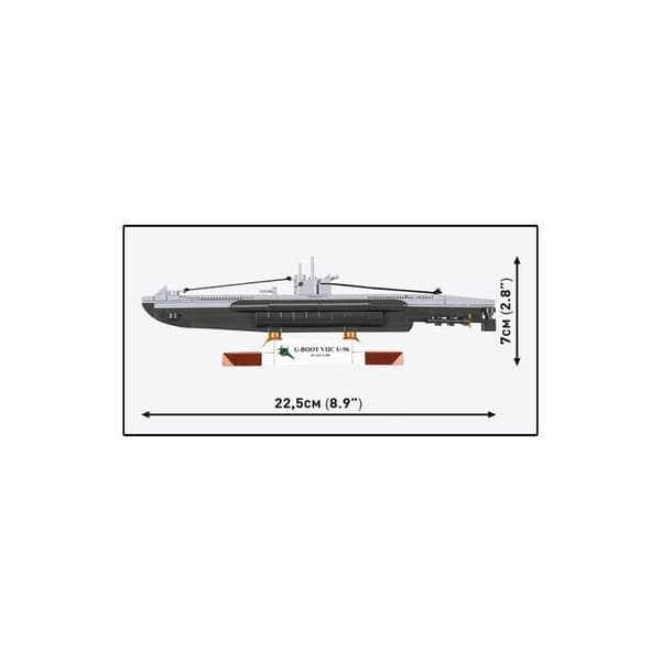 Rakennusleikki - COBI - 4857 U-BOOT VIIC U-96 - Harmaa - 0,263 kg - Pääväri Harmaa Grå