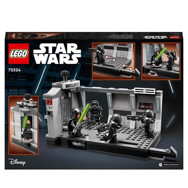 LEGO 75324 Star Wars Attack Of The Dark Troopers, Byggleksak, The Mandalorian, Luke Skywalker Minifigure, Barn 8 år Flerfärgad