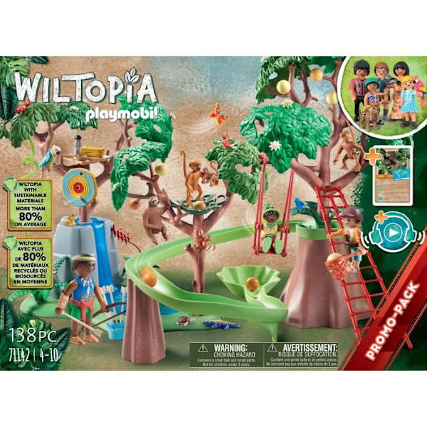 PLAYMOBIL - 71142 - Wiltopia - Tropical Jungle Playground Flerfärgad