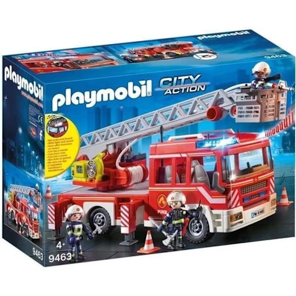 PLAYMOBIL 9463 Brandbil, Med roterande stege, City Action, från 4 år