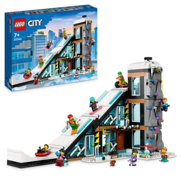 LEGO® City 60366 skid- och klätterkomplex, modulbyggd leksak för barn från 7 år och uppåt