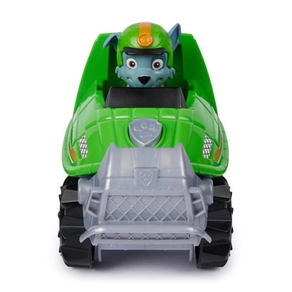 SPIN MASTER -AJONEUVO + ROCKY FIGURINE JUNGLE PUPS Paw Patrol Grøn og grå
