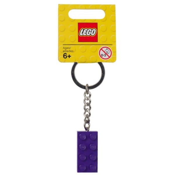LEGO 853379 Paarse Steen Sleutelhanger