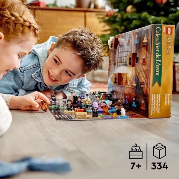 LEGO Harry Potter 76404 adventskalender 2022, 24 minileksaker, med brädspel