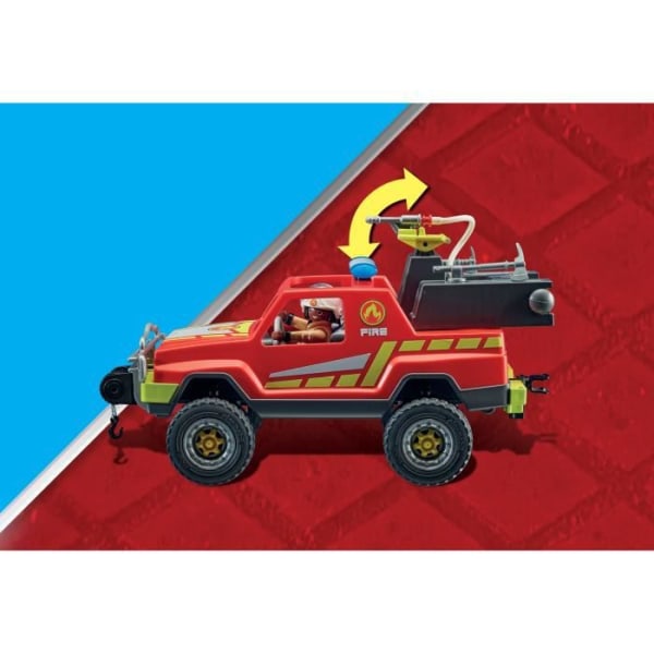 PLAYMOBIL - 71194 - City Action - Pick-up och brandbil - Brandbil med vinsch och brandslang