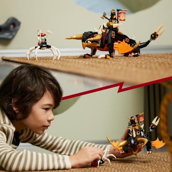 LEGO® NINJAGO 71782 Coles Jorddrage – Evolution, legetøj med 2 minifigurer Vit