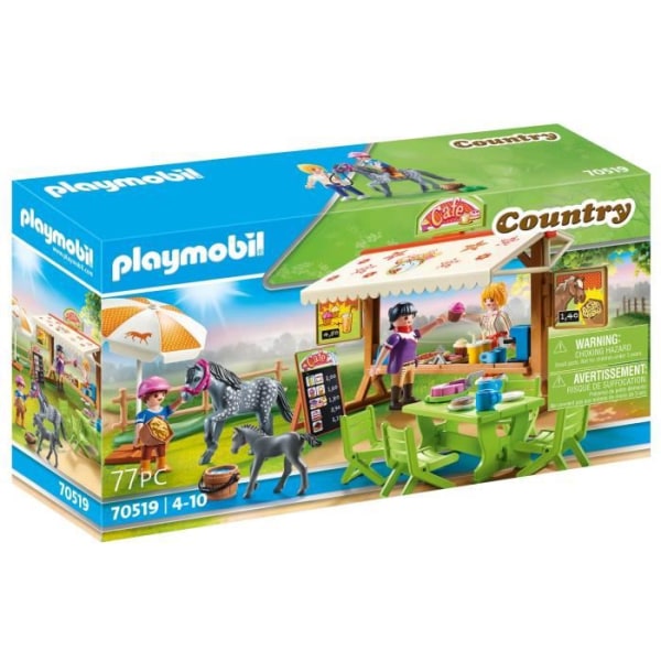 PLAYMOBIL - 70519 - Ponnyklubbcafé - 77 stycken - För barn från 4 år