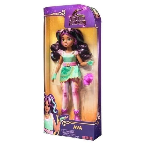 SPIN MASTER DOLL 24 CM AVA Unicorn Academy Rosa, turkos
