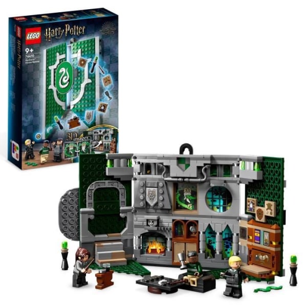 LEGO® Harry Potter 76410 Slytherin House Crest Leksaksslott med Draco Malfoy minifigur