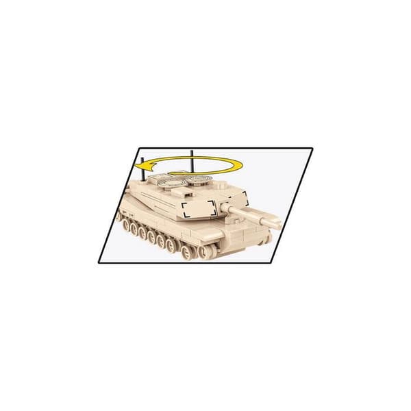 Modell - COBI - Abrams M1A2 - 1:72 - 174 elementer - Beige