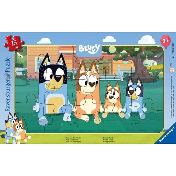Palapeli 15 osaa: Bluey ja hänen perheensä