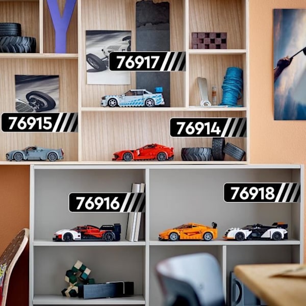 LEGO® Speed Champions 76918 McLaren Solus GT och McLaren F1 LM, leksaksbil, modellsats Flerfärgad