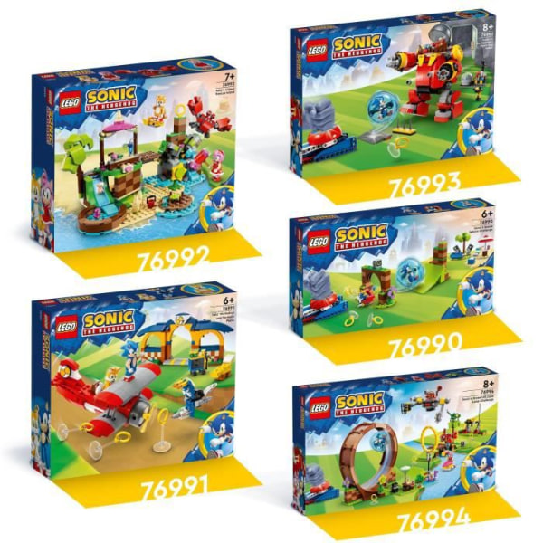 LEGO® Sonic the Hedgehog 76993 Sonic vs. Dr. Eggmans dödsäggrobot, barnleksak, med 6 figurer