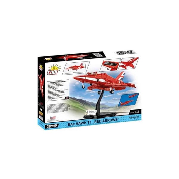 COBI 5844 - Bae HAWK T1 RÖDA PILAR röd och vit