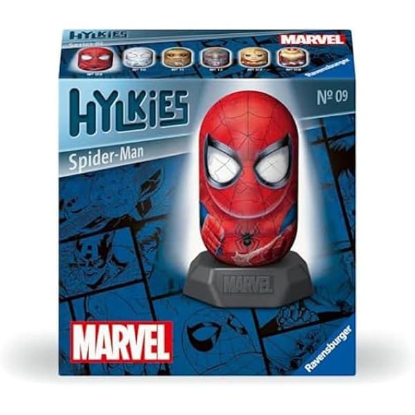 Puzzle 3D - RAVENSBURGER - Marvel Spiderman - 54 stykker - 5 cm diameter - 12,6 cm høj
