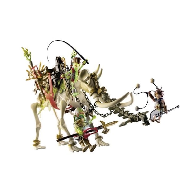 PLAYMOBIL - Novelmore - Sal'ahari Sands - Mammoth Skeleton Attack - Unisex - Child - Grey Flerfärgad