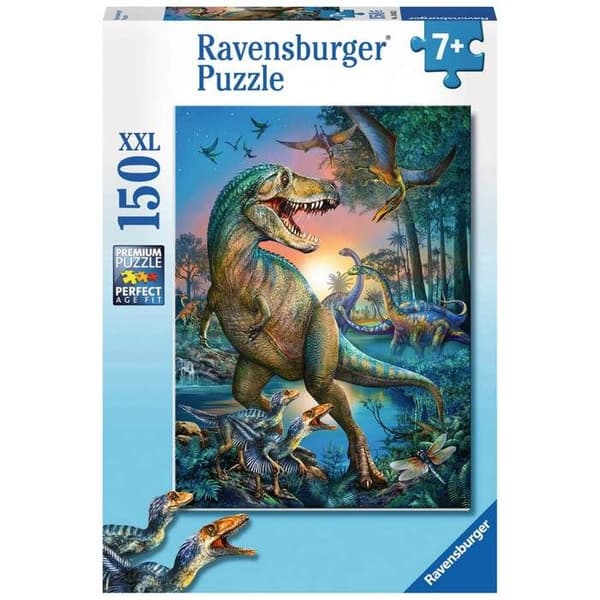 Puslespil 150 dele XXL: Den kæmpe dinosaur Grøn