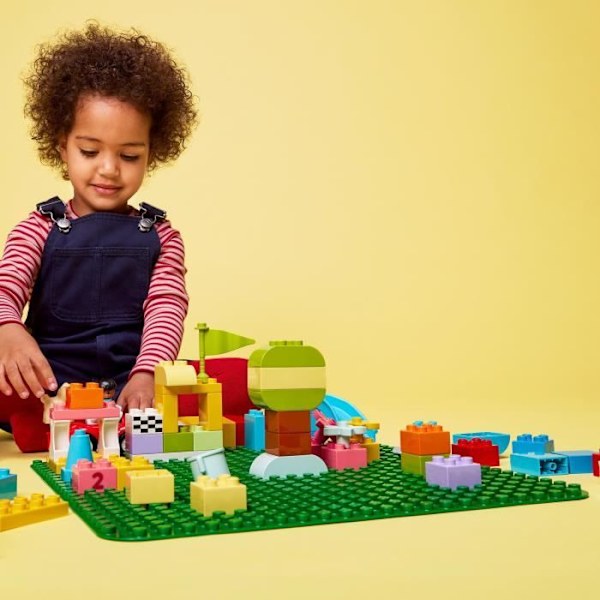 LEGO® 10980 DUPLO Den grønne byggeplade, sokkel til montering og udstilling, byggelegetøj til børn Flerfärgad