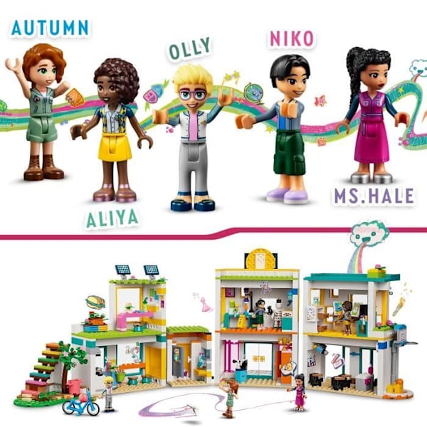 LEGO® Friends 41731 Heartlake City International School, legetøj med 5 minidukker Vit