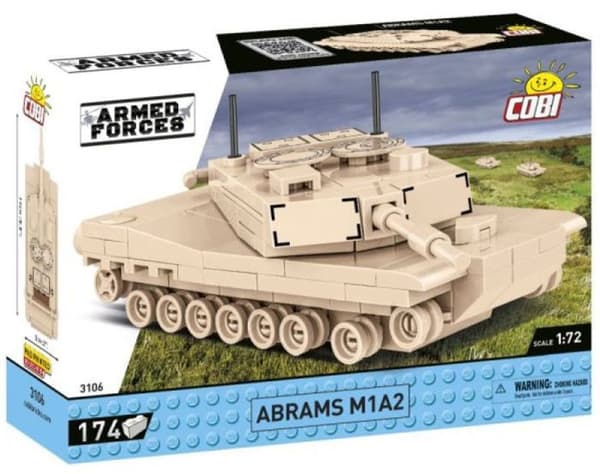 Modell - COBI - Abrams M1A2 - 1:72 - 174 elementer - Beige