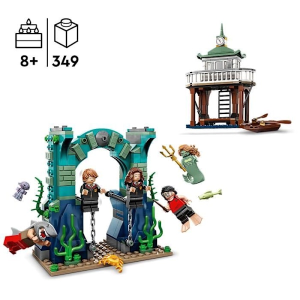 LEGO® Harry Potter 76420 Triwizard-turneringen: Den sorte sø, legetøj med båd og 5 minifigurer Svart