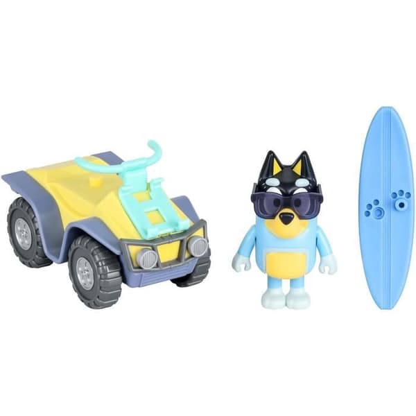 Ranta-alue BLUEY Bandit-figuurilla ja tarvikkeilla - Bluey Blå