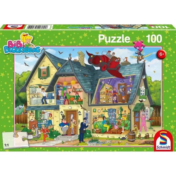 Puzzle med 100 brikker Bibi Blocksberg