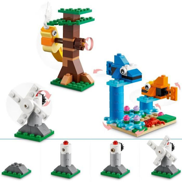 LEGO® Classic 11019 palikat ja ominaisuudet, lasten rakennuslelut Flerfärgad