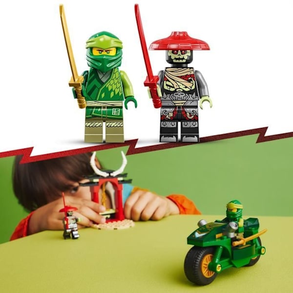 LEGO® NINJAGO 71788 Lloyd's Ninja -moottoripyörä, lelu 4-vuotiaille lapsille, opetuspeli, 2 minihahmoa Flerfärgad