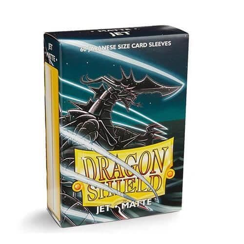 Spiltilbehør - DRAGON SHIELD - Dragonshield - 60 sleeves - Sorte - Yu-Gi-Oh! og Naruto Svart