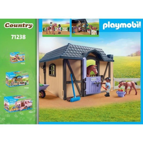 PLAYMOBIL - 71238 - Country - Stall och arena för hästar