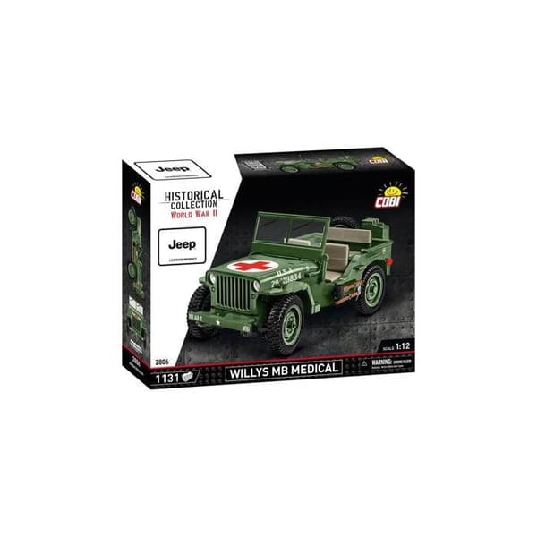 Maquette - COBI - Willys MB Medicinsk - Grøn - Plast - At samle selv