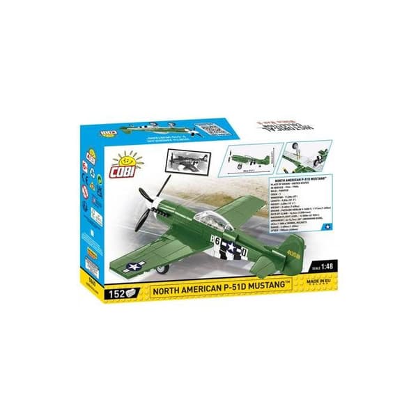 Modell - COBI - 5860 - P-51D Mustang - Plasthantering - Att montera själv - Blandet