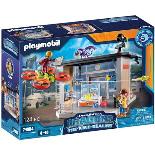 PLAYMOBIL 71084 Drager Labo Icaris, Drager: De Ni Ni Riger, 124 dele, Fra 4 år Flerfärgad
