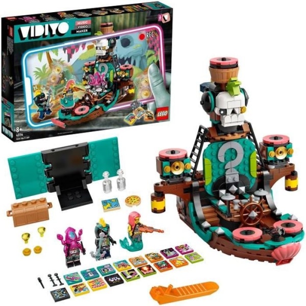 LEGO® 43114 VIDIYO Punk Piratskepp BeatBox Music Video Maker - Musical Toy and Augmented Reality App för barn Gul