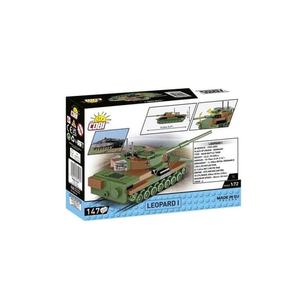 Maquette - COBI - 3105 - Leopard I - 147 element - 1:72 - Grön