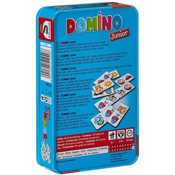 Domino Junior - Brætspil - SCHMIDT SPIELE - Introducer børnene til glæden ved domino med denne tilpassede version!