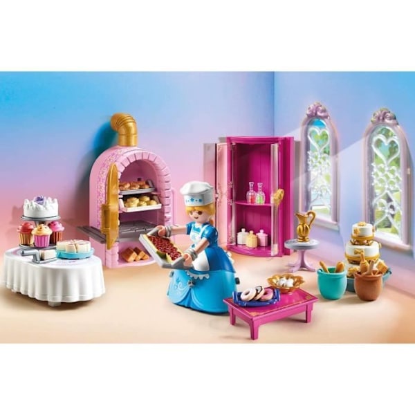 PLAYMOBIL 70451 Palace Pastry, Prinsessorna, 133 stycken, från 4 år och uppåt rosa och vitt