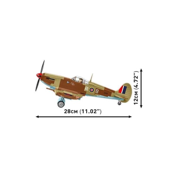 COBI 5764 - AVION SUPERMARINE SPITFIRE Mk. IXe - BYGGESÆT - BRUN