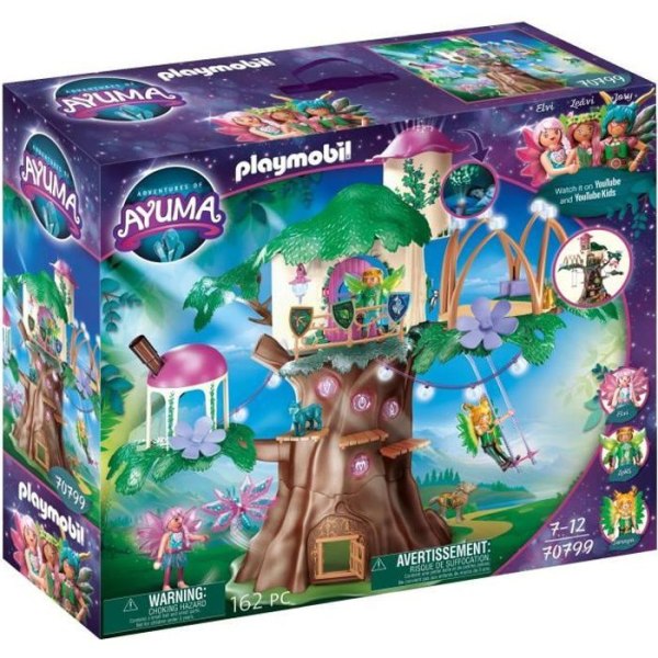 PLAYMOBIL - 70799 - AYUMA - Magic Fairy Tree - 162 delar - Blandat Flerfärgad