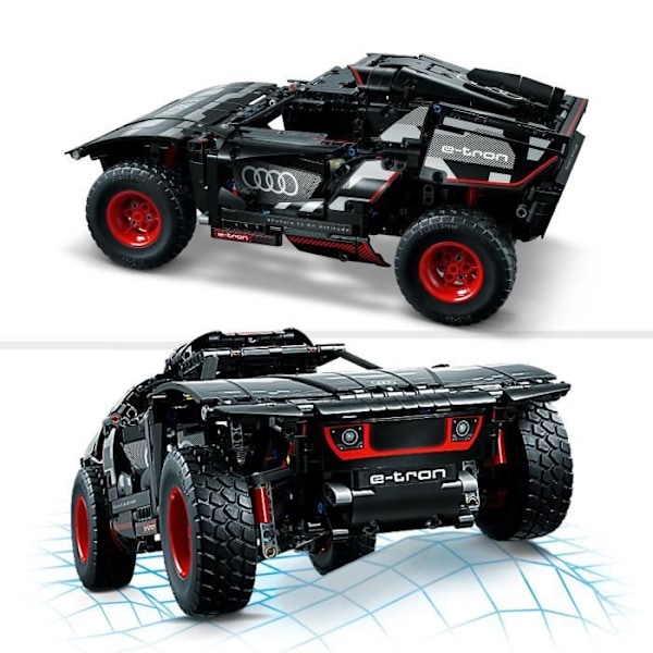 LEGO® Technic 42160 Audi RS Q e-tron, kauko-ohjattu ralliauto, maasto-Dakar-malli Svart