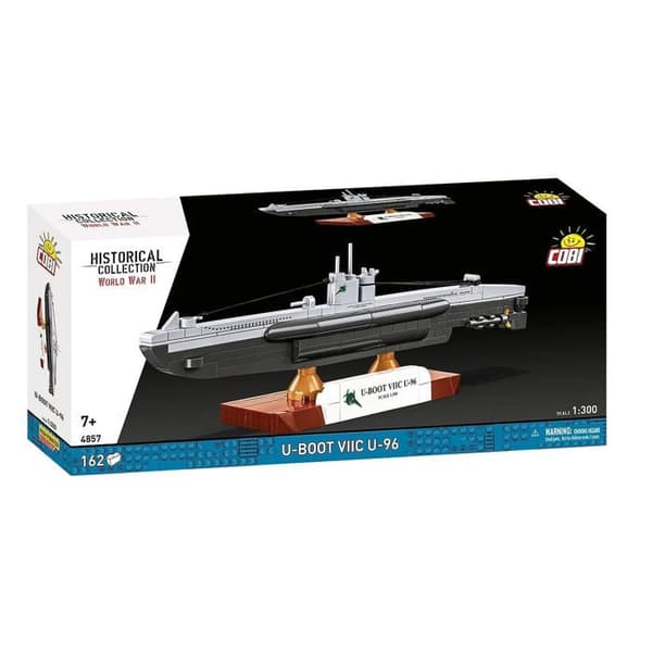 Byggesæt - COBI - 4857 U-BOOT VIIC U-96 - Grå - 0,263 kg - Hovedfarve Grå Grå