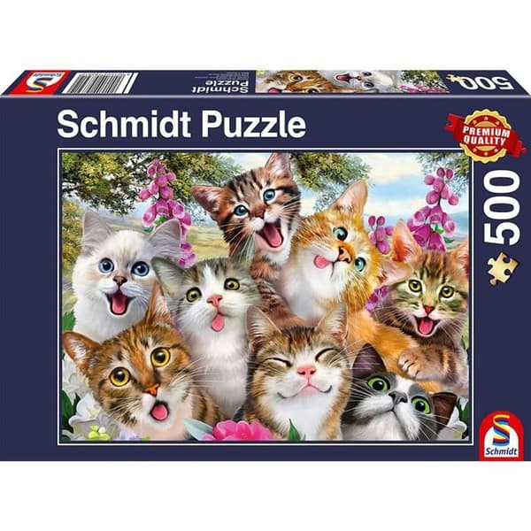 Puzzle 500 kappaletta: Kissat selfie