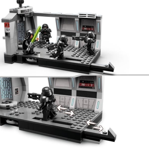 LEGO 75324 Star Wars Attack of the Dark Troopers, Rakennuslelu, Mandalorian, Luke Skywalker -hahmo, Lapset 8 vuotta Flerfärgad